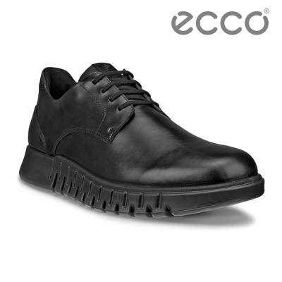 ECCO GRUUV STUDIO M 樂步都會皮革休閒正裝鞋 男鞋 黑色