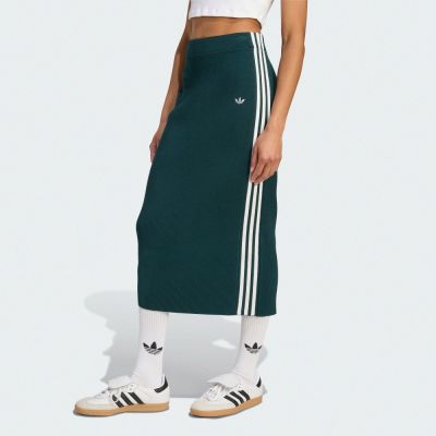 【adidas 愛迪達】 ADICOLOR 針織長裙 女 - Originals JW2662