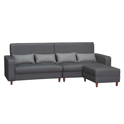 MUNA家居 604型L型貓抓皮沙發(整組) 268X167X96cm