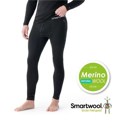 【SmartWool】男 All-season 美麗諾羊毛內著長褲.衛生褲.內搭褲.貼身褲.打底褲.透氣排汗褲 SW016959-001 黑色