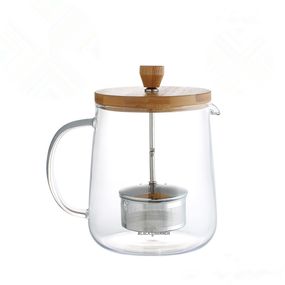 BLACK HAMMER】雅韻耐熱玻璃泡茶壺1300ML | 冷水壺| Yahoo購物中心