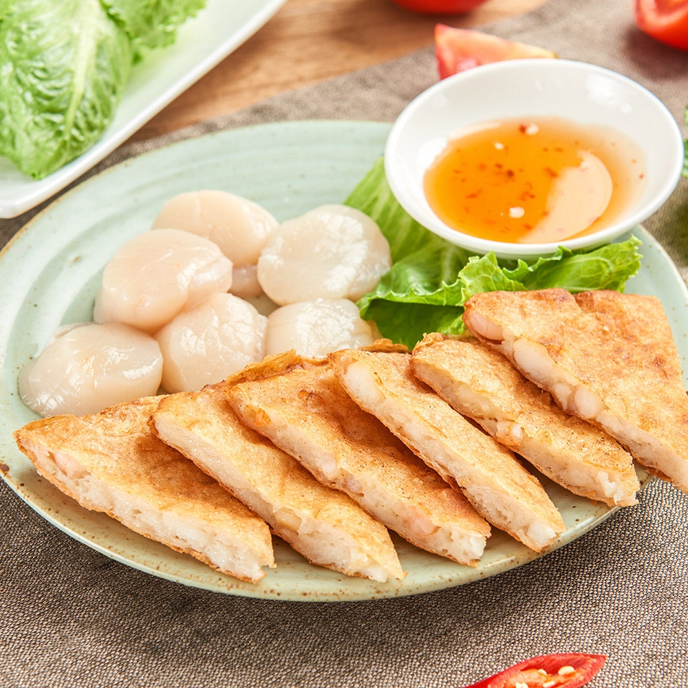 任選-饗福 干貝蝦餅(240g/片，共5片)