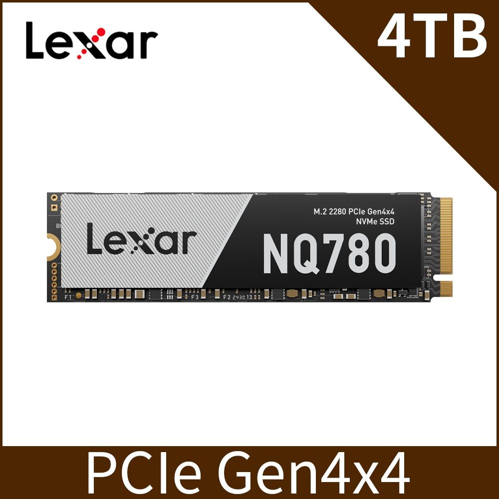 Lexar 雷克沙 NQ780 M.2 2280 PCIe Gen4x4 NVMe 4TB 固態硬碟