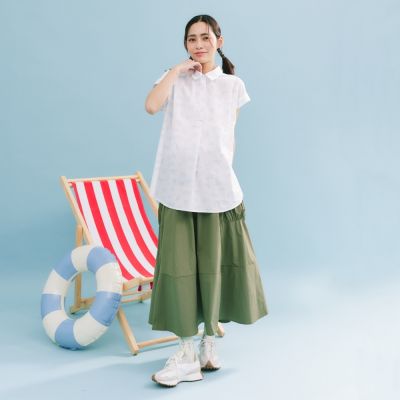 【Dailo】澎澎口袋長裙 黑 綠 卡 灰(魅力商品)