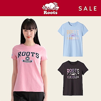 男女裝 精選Roots經典海狸LOGO短袖T恤-多款選