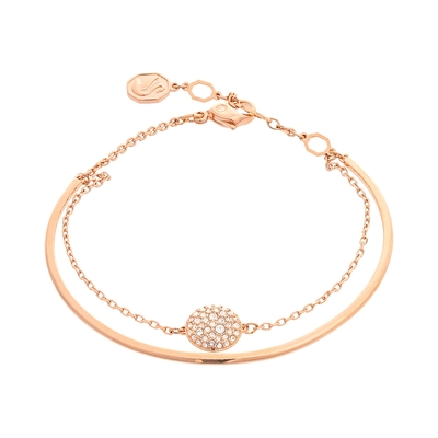 SWAROVSKI 施華洛世奇 Sublima 玫瑰金水晶手鐲