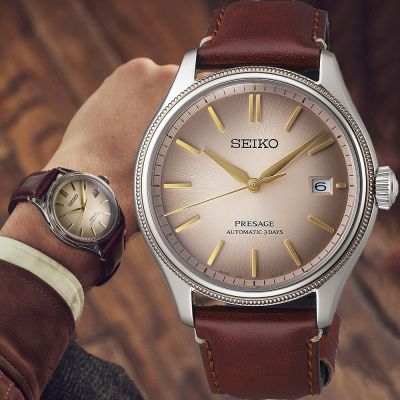 SEIKO 精工 Presage Classic系列 升級再造皮革限量機械錶 618限定禮遇 送禮推薦-40.2mm(SPB529J1/6R55-00R0J)_SK045