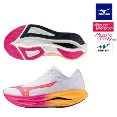 【MIZUNO 美津濃】WAVE REBELLION FLASH 3 男款 慢跑鞋 J1GC251701（HANABI主題色）