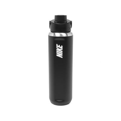 Nike 水壺 Recharge Chug 24OZ 不鏽鋼 黑 保冷 防漏 水瓶 700ml N101379909-124