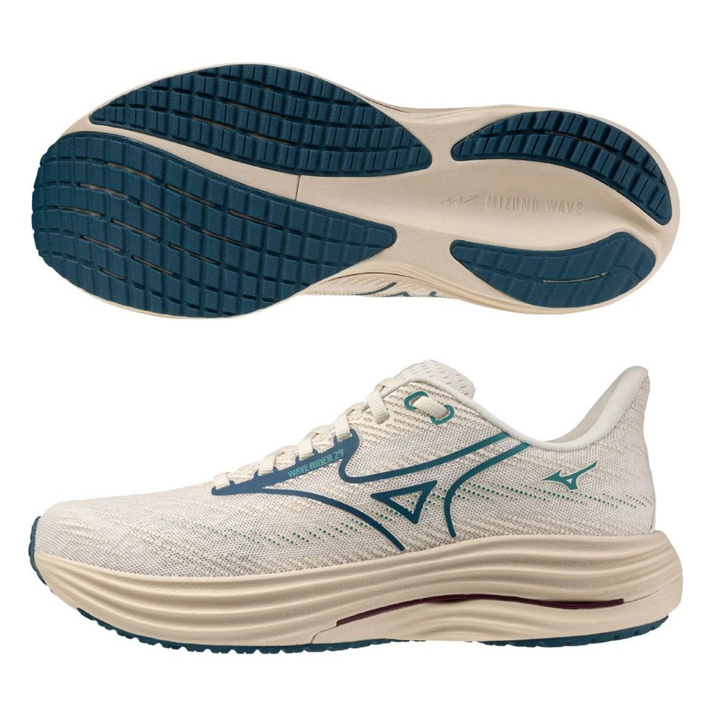 Mizuno 美津濃Wave Rider 29 [J1GC250582] 男慢跑鞋跑鞋路跑卡其綠