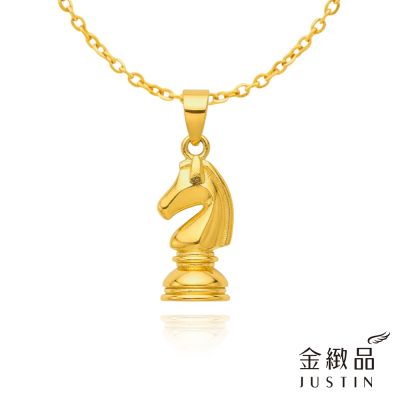 金緻品 黃金墜子 西洋棋馬仕 1.06錢 5G工藝