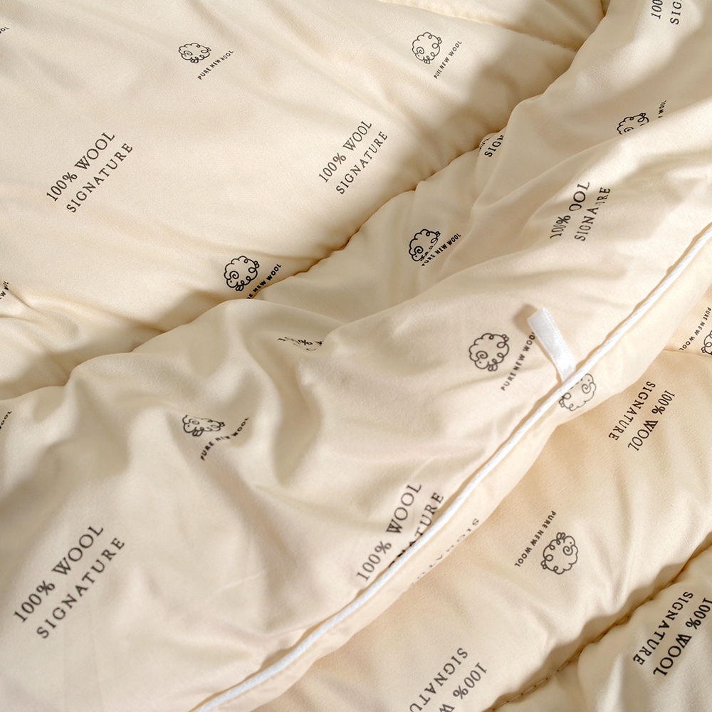 田中保暖試驗所3kg 100%紐西蘭純新羊毛被雙人6x7尺保暖恆溫舒適附羊毛