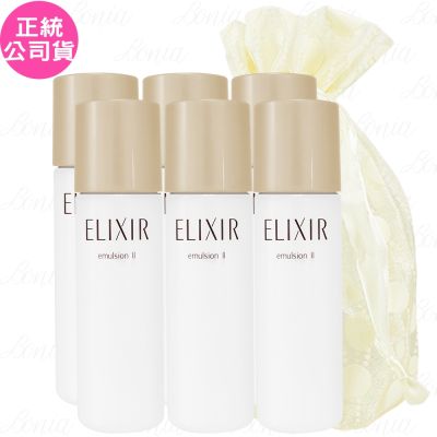 SHISEIDO 資生堂 怡麗絲爾 奢潤進化柔膚乳(#T2 滋潤型)(30ml)*6旅行袋組(公司貨)