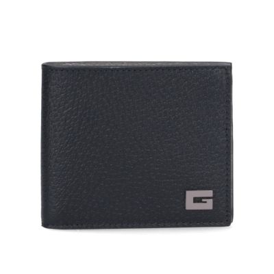 GUCCI 古馳 G Motif Bi-Fold 雙色 雙折 皮革 卡夾 皮夾 短夾 黑色 灰色 739358