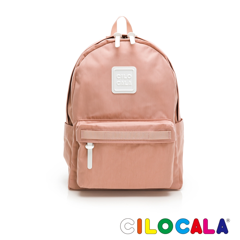 CILOCALA 亮彩尼龍防潑水後背包 粉(中大) 