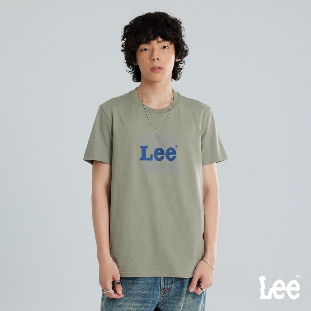 Lee 男款 101+ LEE101印花短袖圓領T 綠/黑色 LB602090011 LB602090K11 (綠色)