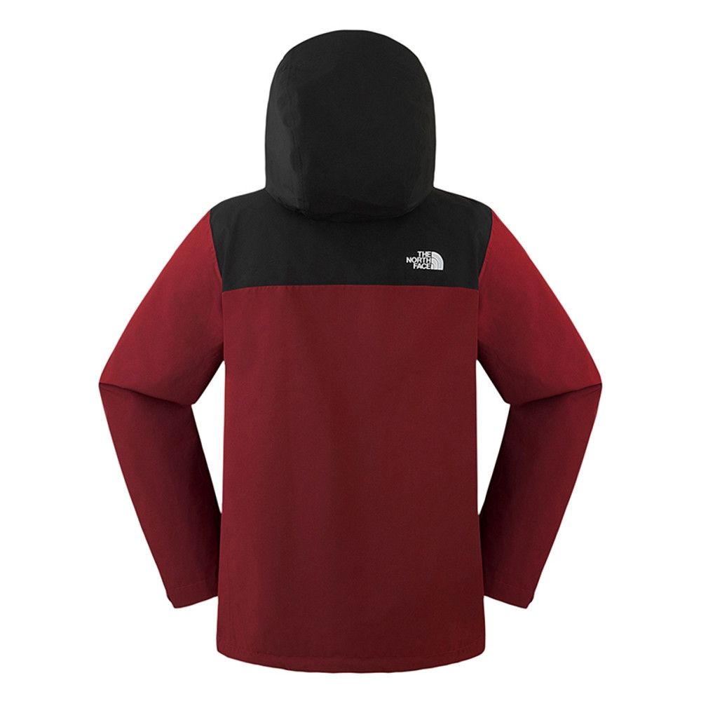 The North Face 官方旗艦】北面男款黑紅拼接DRYVENT防水衝鋒衣