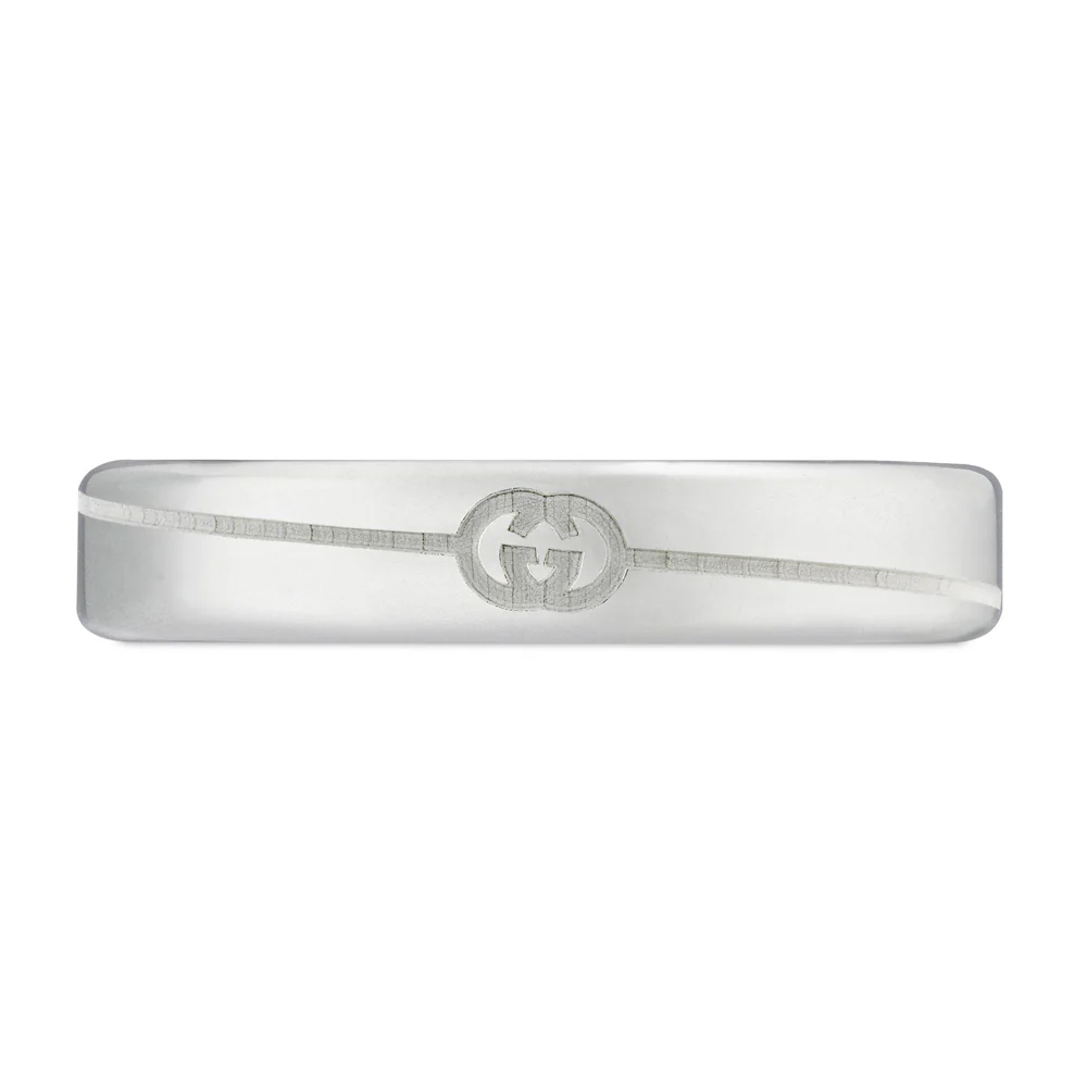 GUCCI 古馳 Tag 系列 窄版戒指 925純銀
