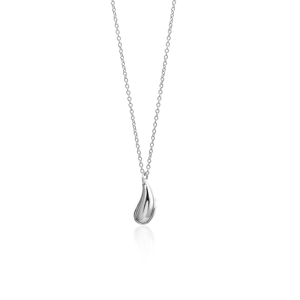 Tiffany&Co.蒂芙尼 水滴造型925純銀項鍊-12mm(95成新)