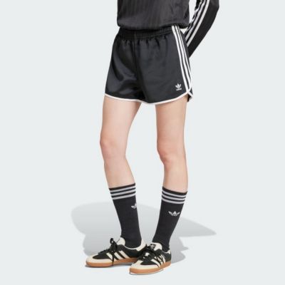 ADIDAS 愛迪達 阿迪達斯 ORIGINALS 三葉草 女 短褲-黑色系-3S SPRINTER-JD3119