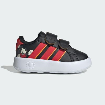 Adidas 愛迪達 Grand Court Mickey CF I KI9186 小童 休閒鞋 流行 黑紅 迪士尼