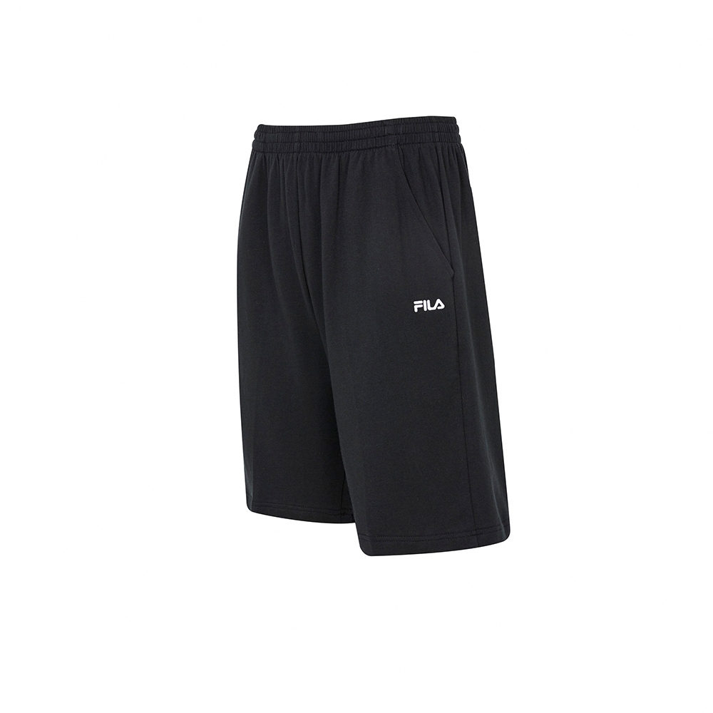 FILA 中性針織短褲-黑色 1SHZ-1507-BK