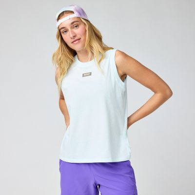 BROOKS 女 Graphic 運動背心 淺藍/原子藍 (221762419)