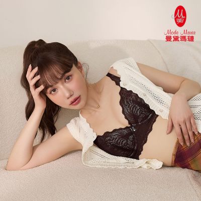 【曼黛瑪璉】 超彈力 軟鋼圈蕾絲內衣 C-F罩杯(馥黑棕)