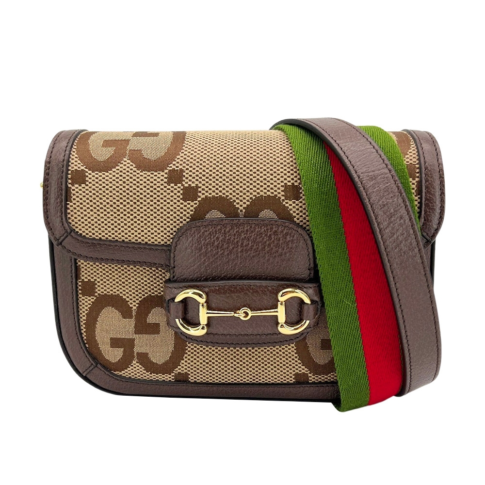Gucci 1955馬銜扣Jumbo GG 迷你斜背包(658574-烏木) | GUCCI | Yahoo
