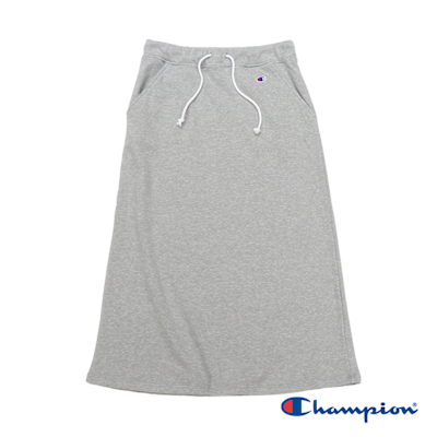 Champion 官方直營-女款 BASIC 素面 休閒 長裙(灰)