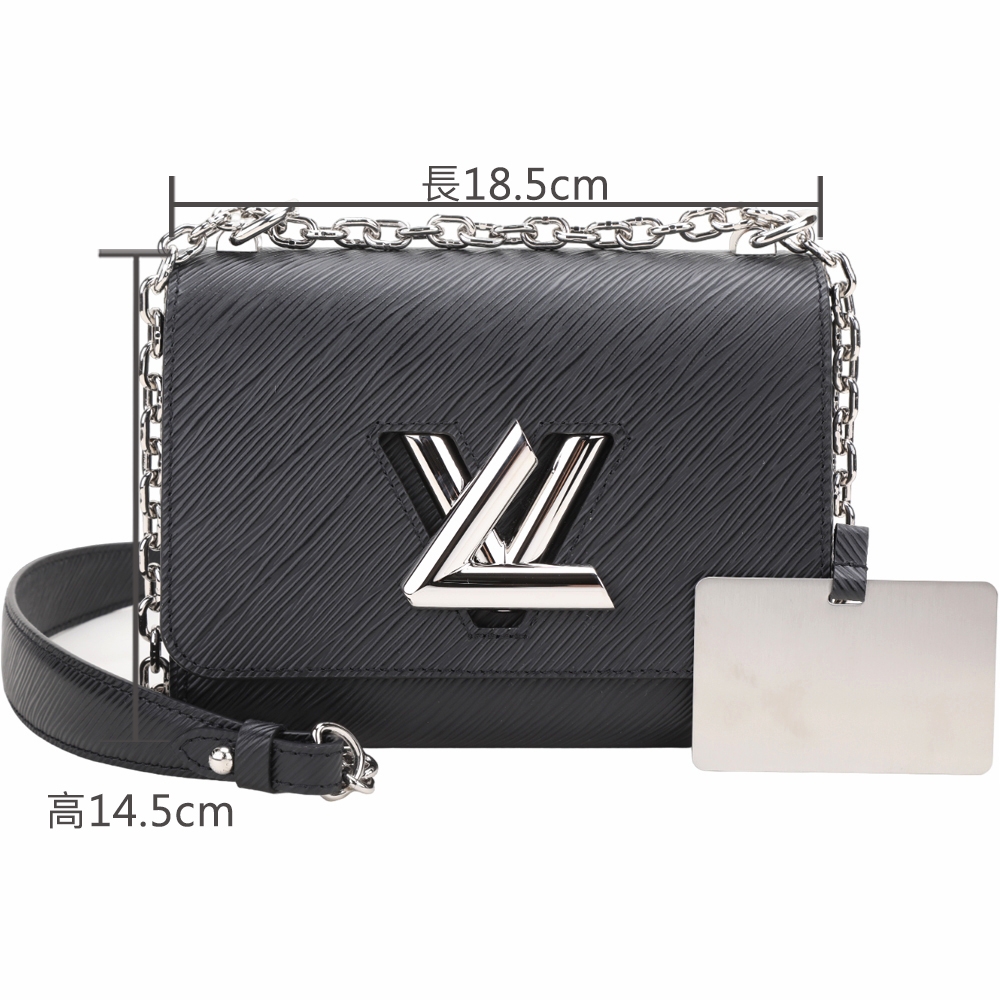 Louis Vuitton LV路易威登M21118 Twist Epi牛皮字母轉鎖鍊帶肩/斜背包