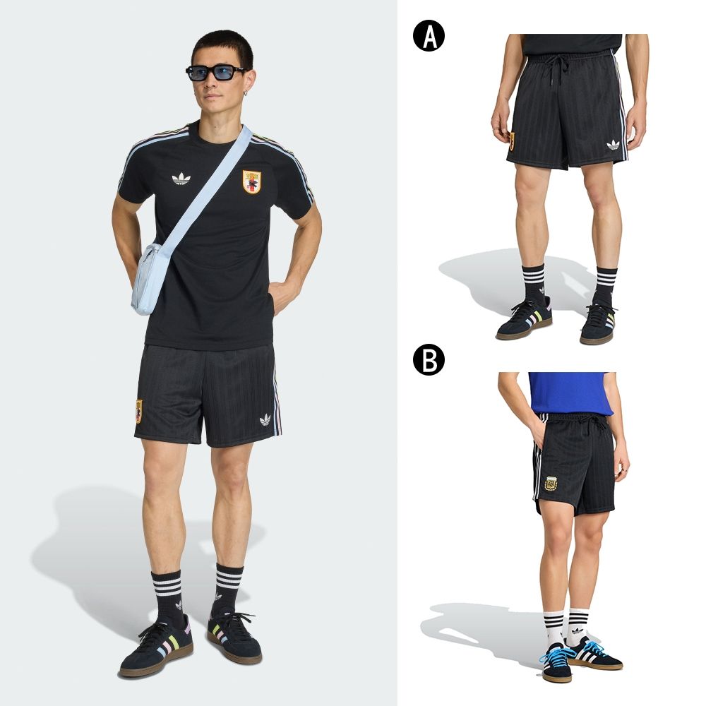 Adidas 愛迪達】2026 世足JFA OG SHO 世界盃運動短褲男A-KA1522 B