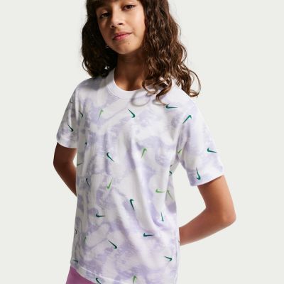 NIKE K NSW LBR AOP TEE 中大童 短袖上衣 II0458100