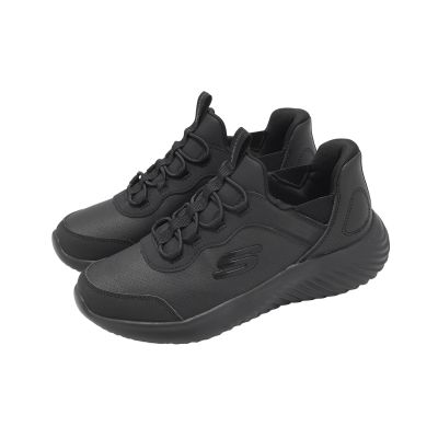 Skechers 休閒鞋 Bounder Slip-Ins 中大童 女鞋 黑 彈力鬆緊帶 運動鞋 403896LBBK