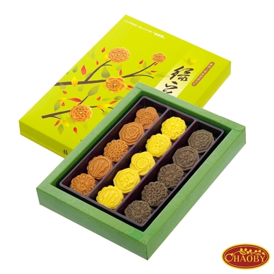 超比食品 真台灣味-古法綠豆糕15入禮盒 X3盒