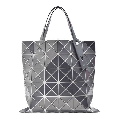 ISSEY MIYAKE 三宅一生 BAOBAO LUCENT METALLIC 6X6金屬光澤手提托特包(石墨灰)