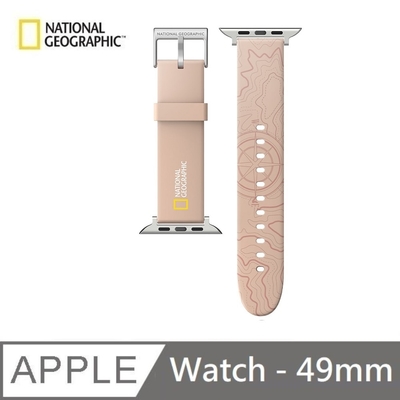 National Geographic 國家地理 Apple Watch 矽膠錶帶 49mm - 粉色