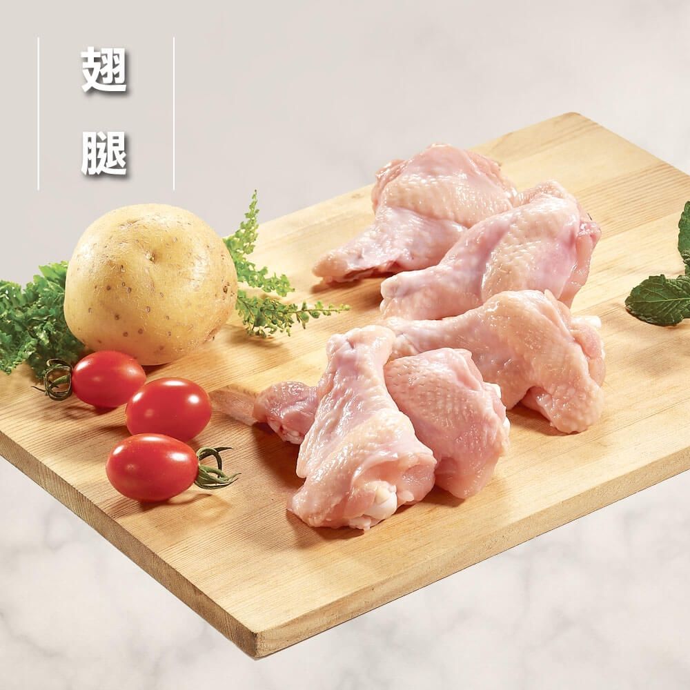 【洽富氣冷雞】產銷履歷-翅腿300g(滿1200免運-冷凍)