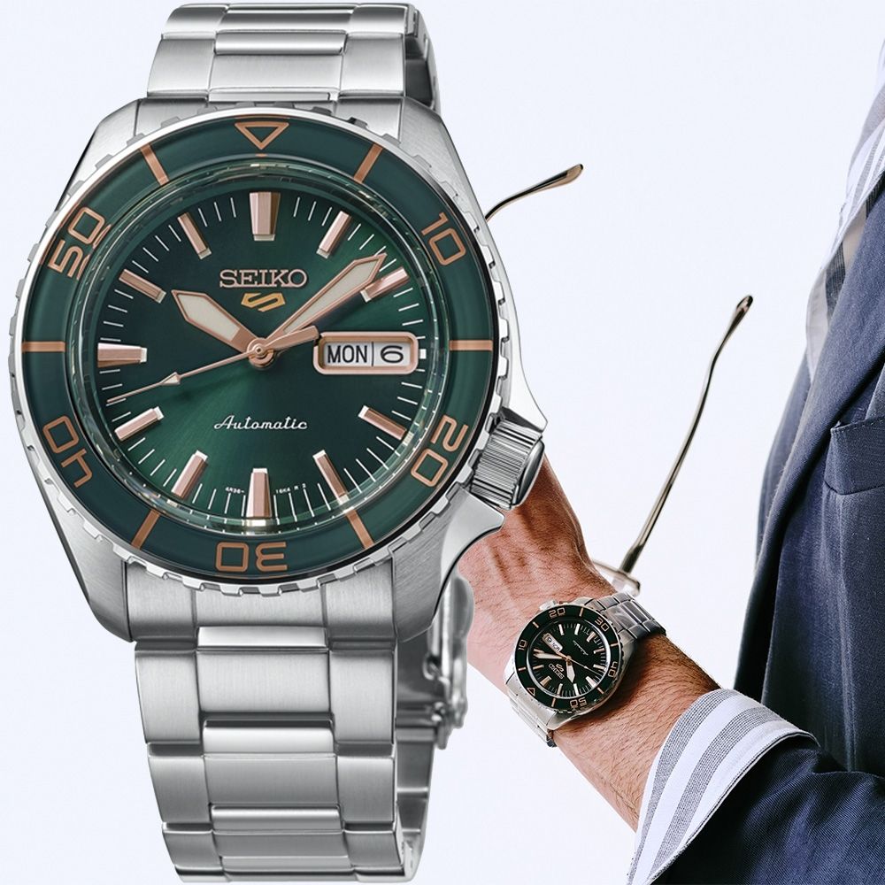 SEIKO 精工 5 Sports SKX 經典運動設計機械錶 周年慶獻禮 送禮推薦-42.5mm(HDB005/4R36-16D0G)_SK045