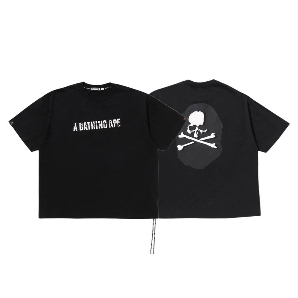 Mastermind x Bape T-shirt 胸口字樣T 黑 M908091