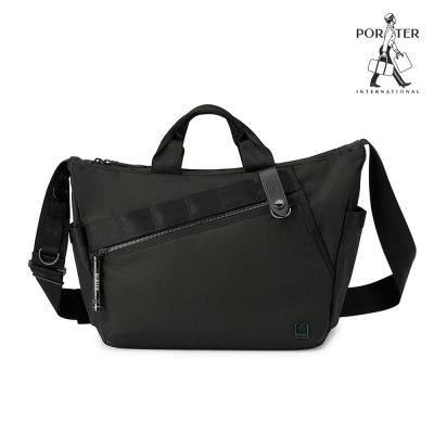 PORTER INTERNATIONAL - 自信經典NEW HEAT郵差包 - 黑