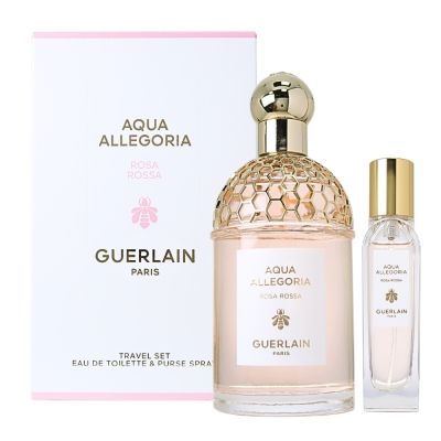 Guerlain嬌蘭 Guerlain 嬌蘭 Rosa Rossa 晨霧玫瑰淡香水二入組禮盒 125ml+15ml隨身瓶 平行輸入