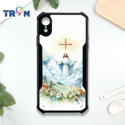 TRON iPhone XR 耶穌聖母-1 四角防摔 機甲殼 軟硬殼 手機殼