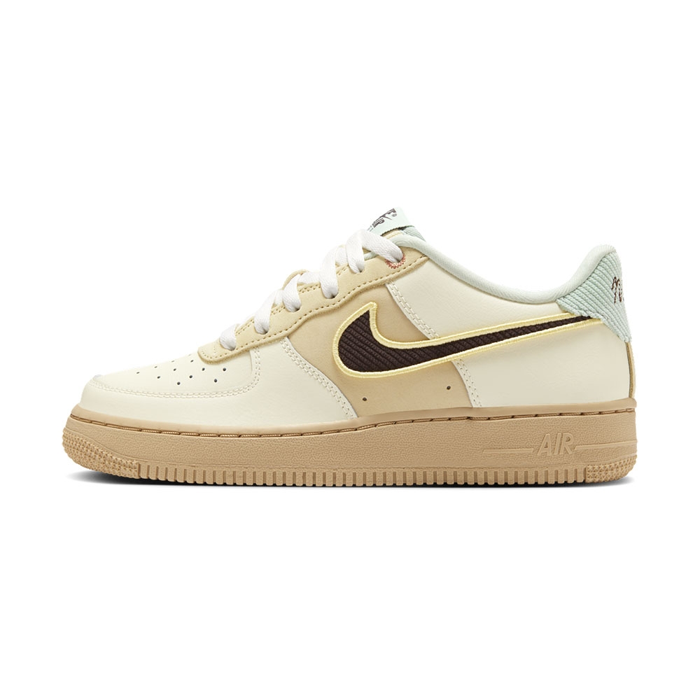Nike Air Force 1 LV8 大童 卡其色 休閒 經典 復古 AF1 皮革 休閒鞋 HQ3473-122