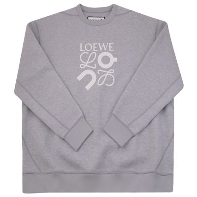 LOEWE LOEWE x On聯名款圓領寬鬆衛衣/大學T(灰)