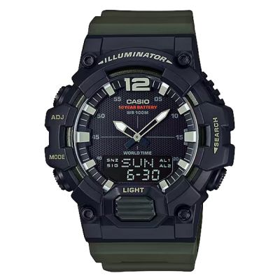 CASIO 卡西歐 潮流雙顯100米防水腕錶 HDC-700-3A