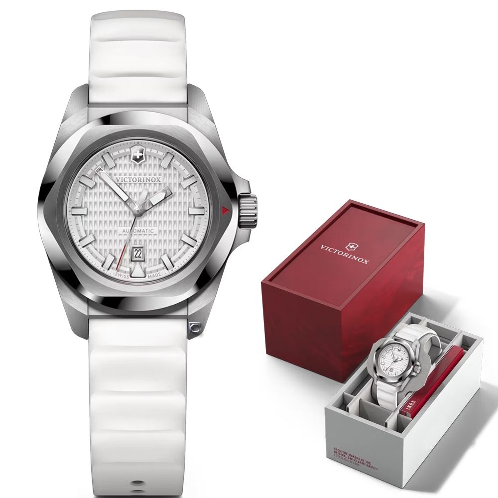 VICTORINOX 瑞士維氏 I.N.O.X. Small 機械腕錶 女錶 手錶-32mm白 VISA-242027