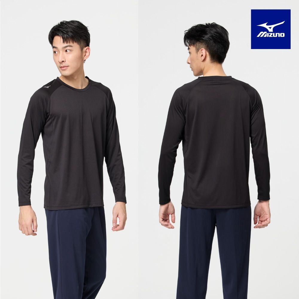 【MIZUNO 美津濃】吸汗速乾長袖T恤 32TAB119XXL (任選一件) (B)