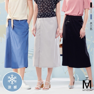 MYVEGA麥雪爾 MA涼感輕量速乾七分裙褲/雲朵速乾褲-共二款
