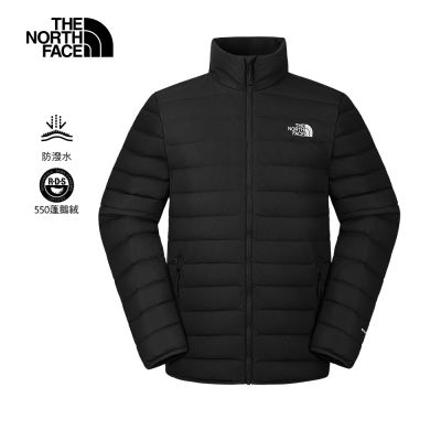 The North Face 官方旗艦 北面男款黑色DWR防潑水羽絨外套｜8GKPJK3 550蓬鬆度